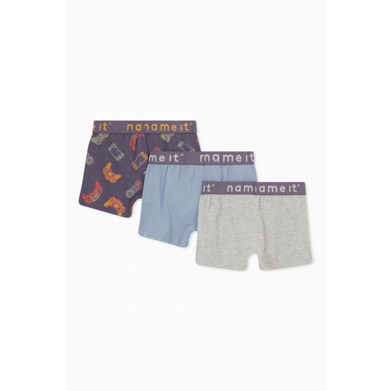 Name It - Logo Boxers in Cotton, Set of 3