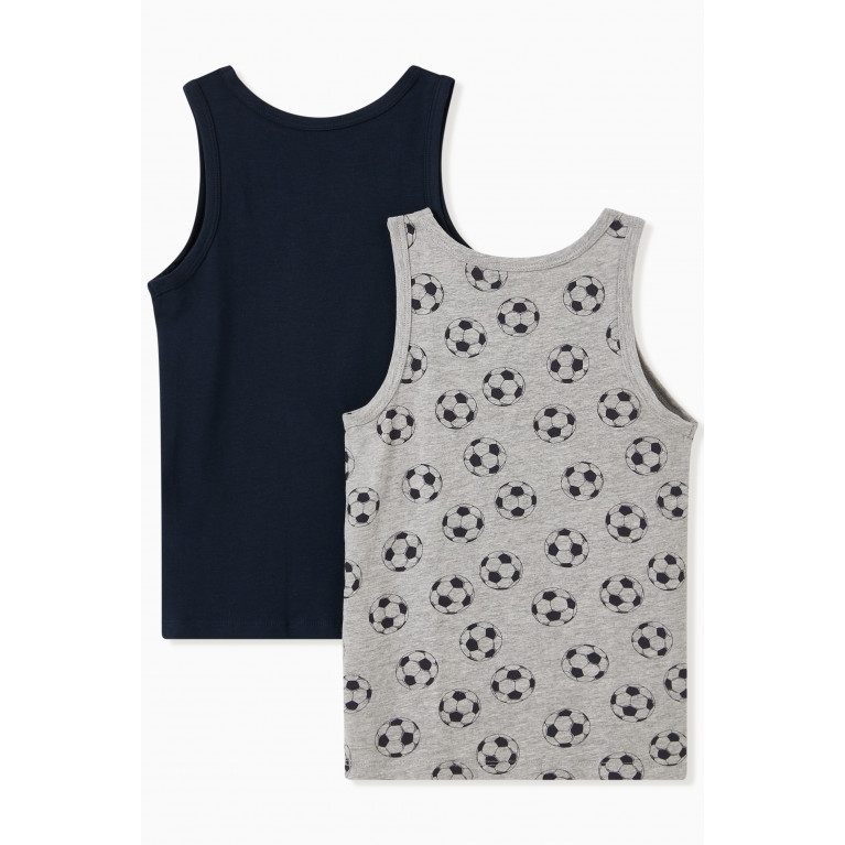 Name It - 2-Pack Football Tank Tops in Organic Cotton