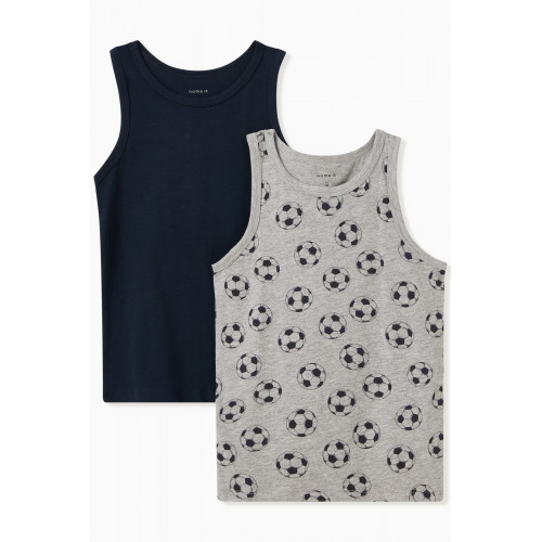 Name It - 2-Pack Football Tank Tops in Organic Cotton
