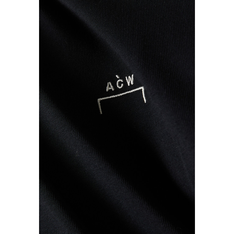 A-Cold-Wall* - Essentials Logo T-shirt in Cotton Jersey Black