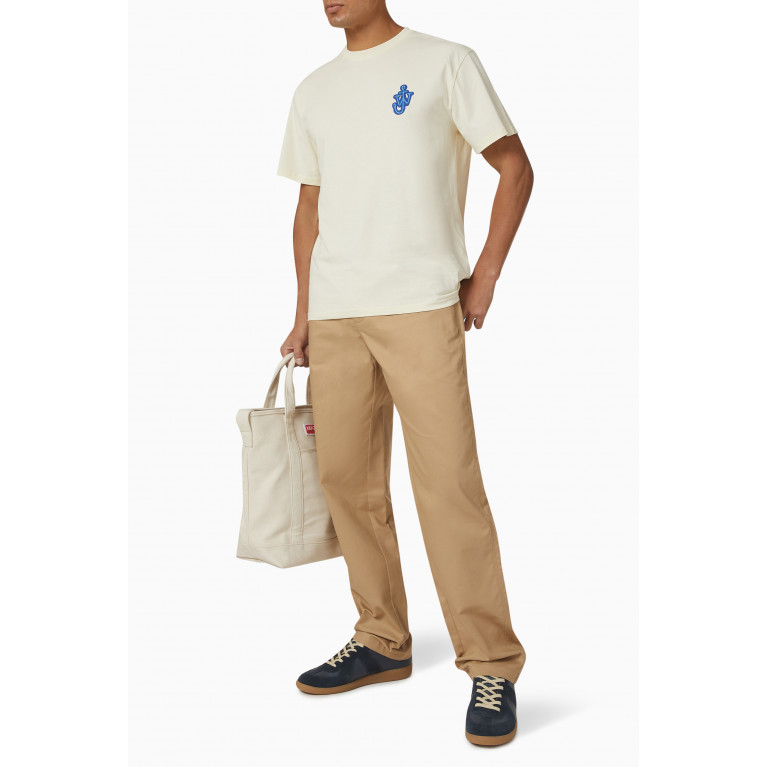 Jw Anderson - Anchor Patch T-shirt in Cotton Yellow