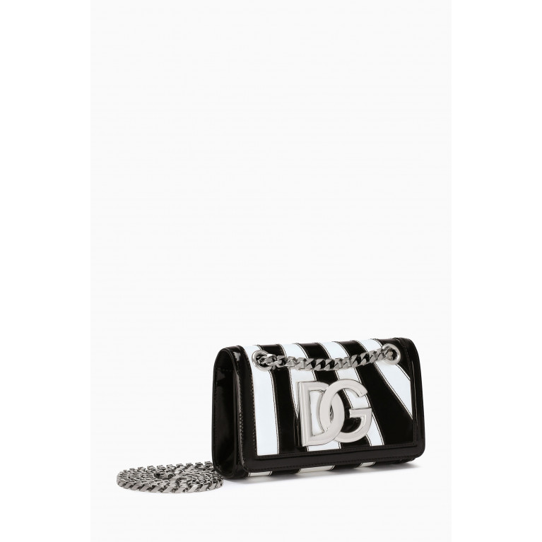 Dolce & Gabbana - Zebra Patchwork Crossbody Bag in Calf Leather