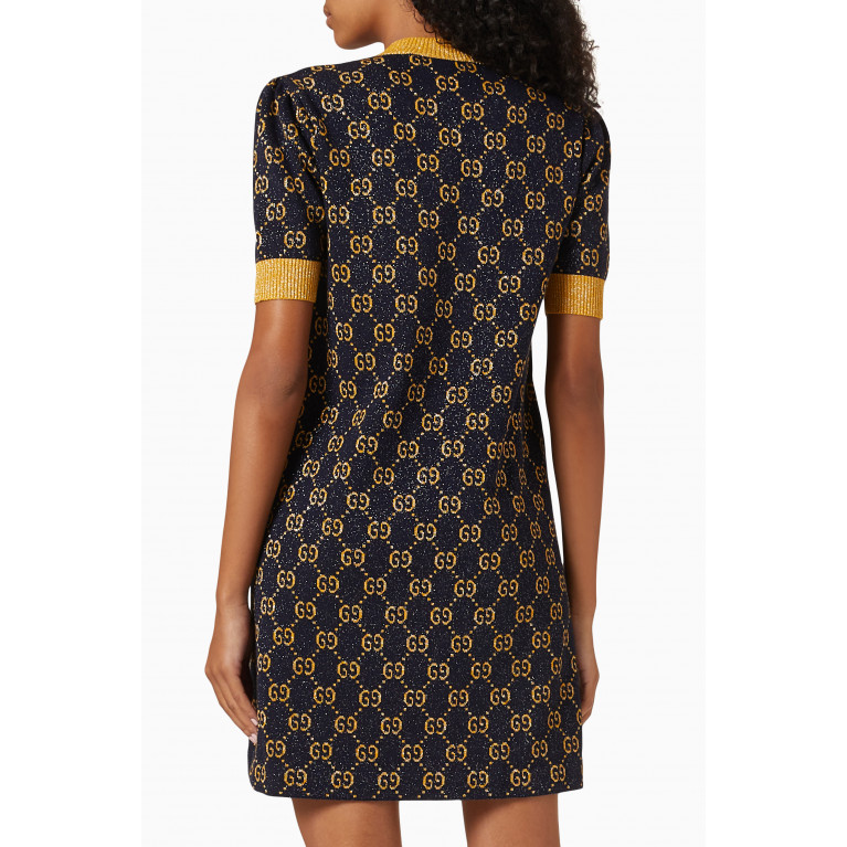 Gucci - GG Dress in Lamé Cotton Jacquard