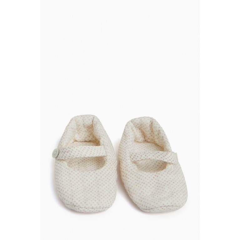 Bonpoint - Quilted Crib Shoes in Organic Cotton