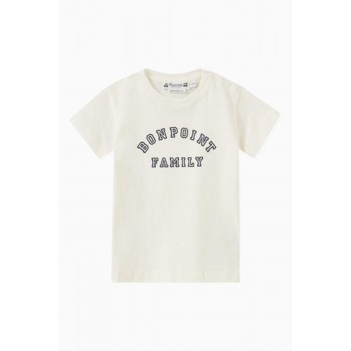Bonpoint - Logo Print T-shirt in Organic Cotton