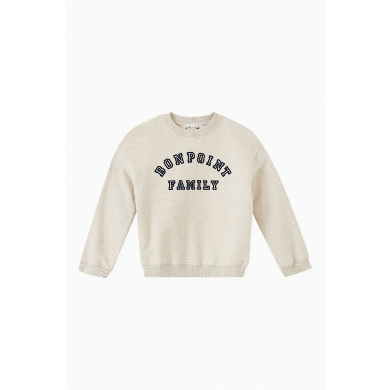 Bonpoint - Logo Sweatshirt in Organic Cotton