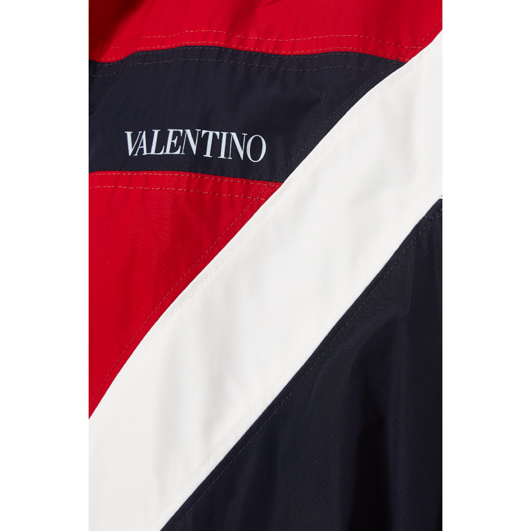 Valentino - Colour-block Track Jacket in Technical Cotton