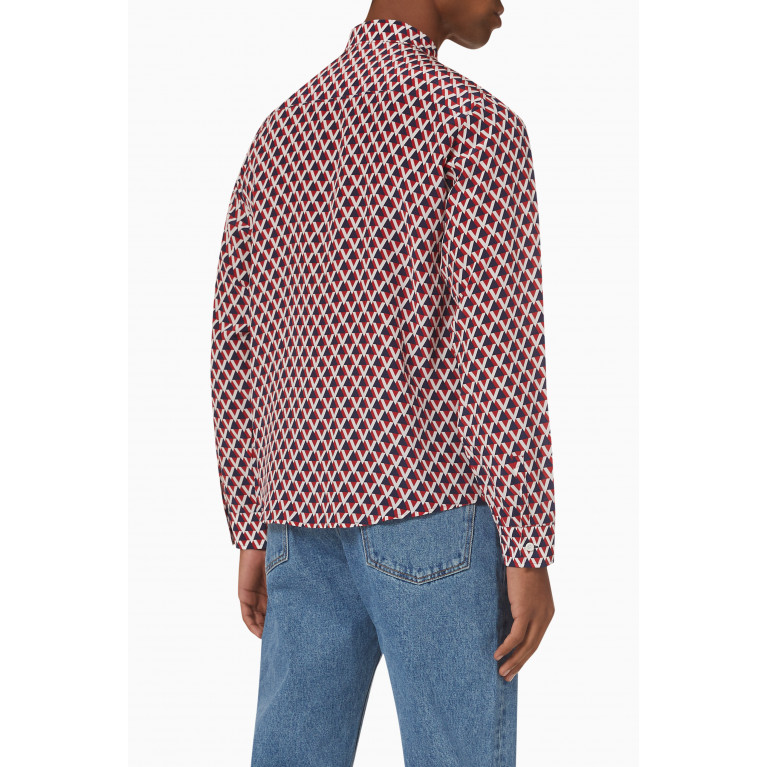 Valentino - Veehive-print Shirt in Silk