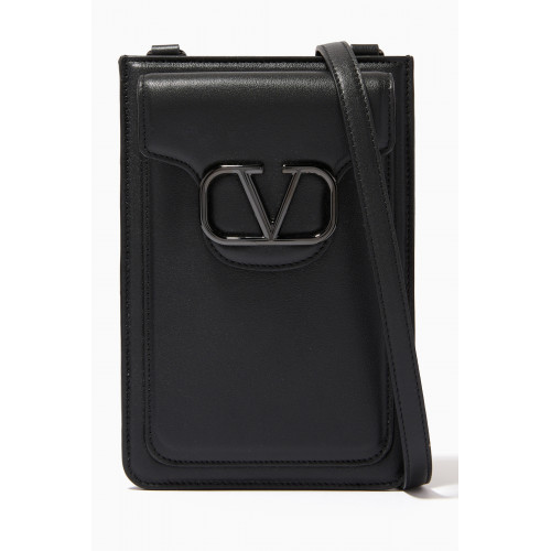 Valentino - Locò VLogo Signature Phone Pouch in Leather