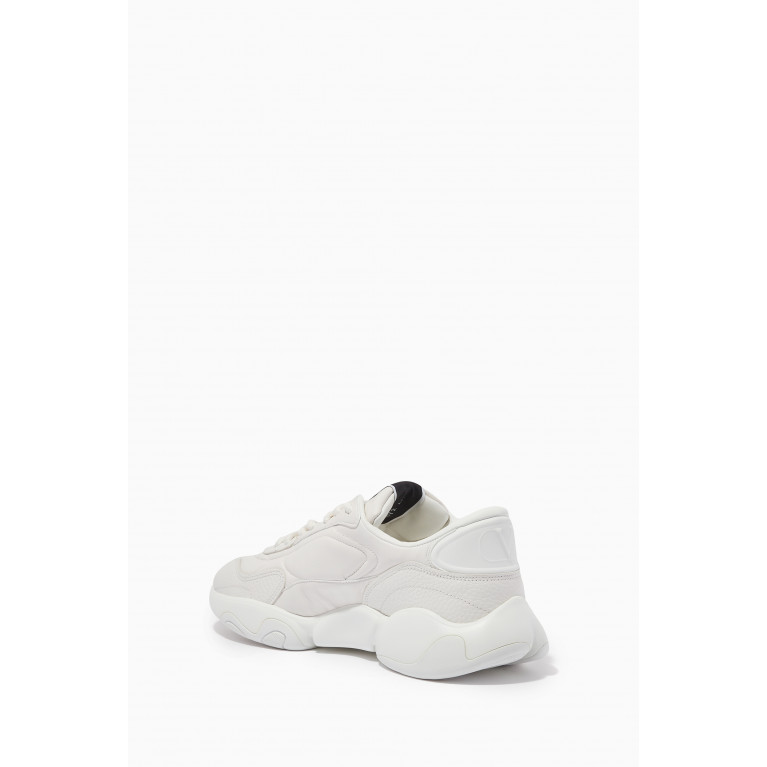Valentino - Valentino Garavani Bubbleback Sneakers in Nappa & Textured Leather White