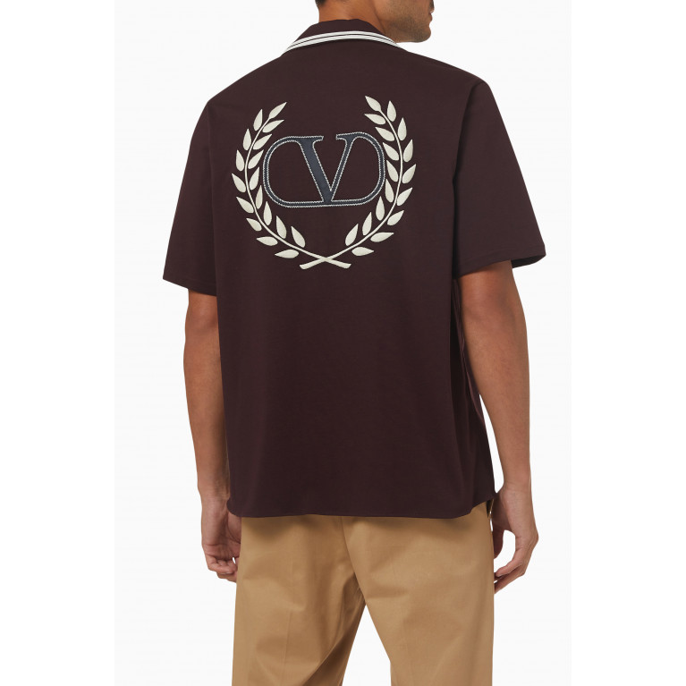 Valentino - Logo Shirt in Nylon Jersey