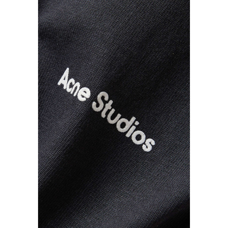 Acne Studios - Logo Print T-shirt in Organic Cotton Black