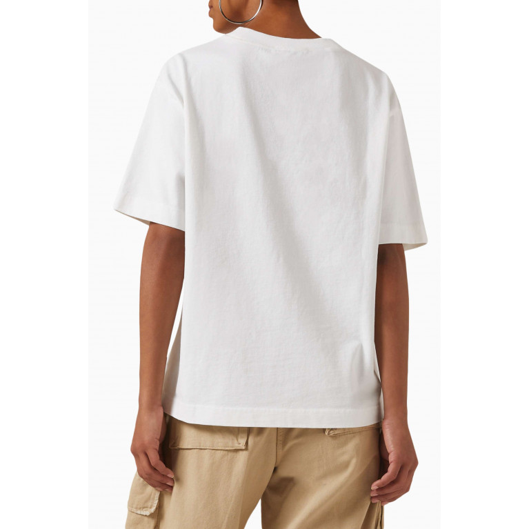 Acne Studios - Logo Print T-shirt in Organic Cotton White