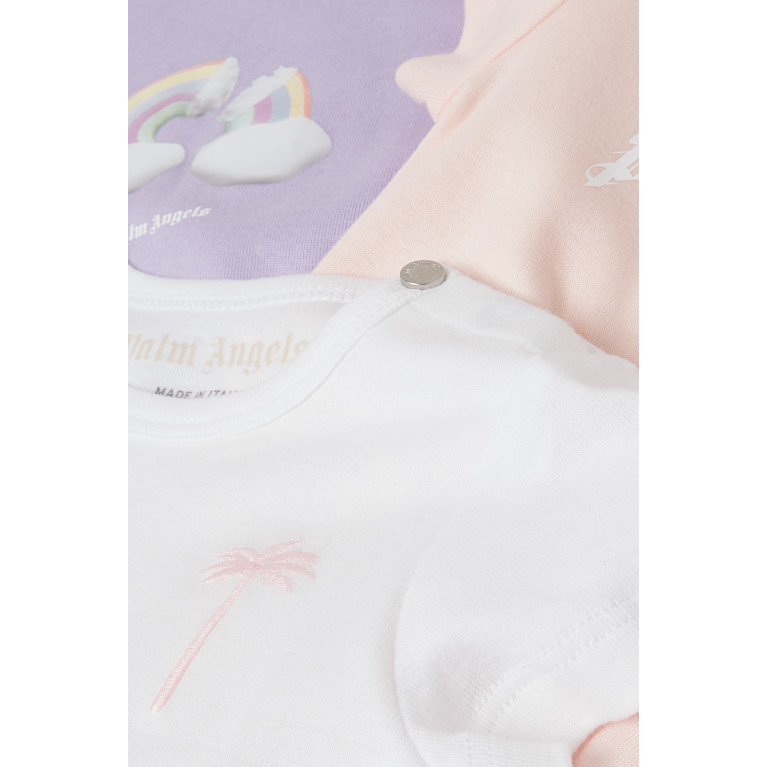 Palm Angels - Logo Print Bodysuits, Set of Three