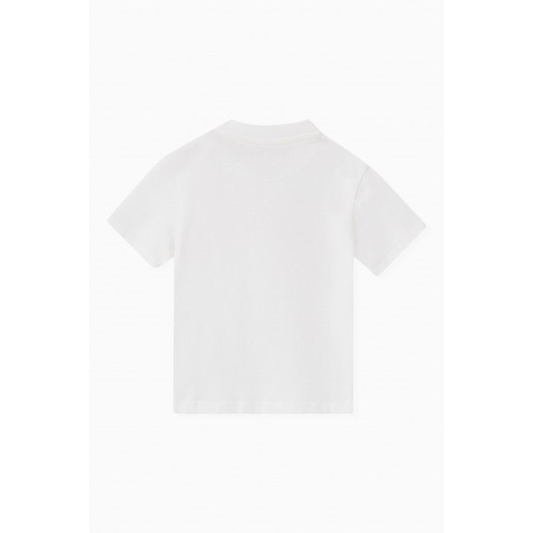 Palm Angels - Curved Logo T-shirt in Cotton White