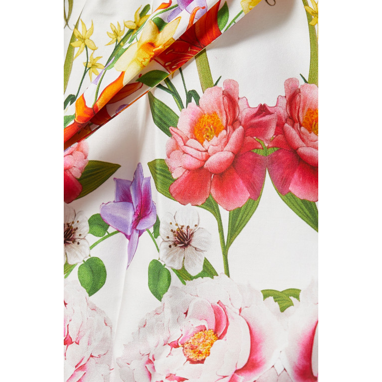 Borgo de Nor - Paloma Maxi Shirt Dress in Broderie Anglaise Cotton Multicolour