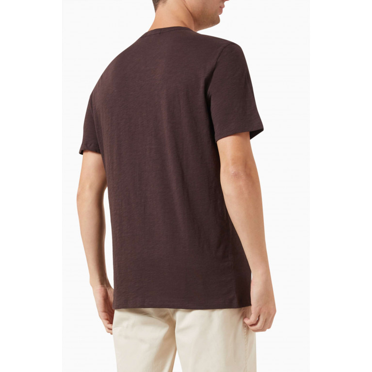 Theory - Essential T-shirt in Cotton Brown