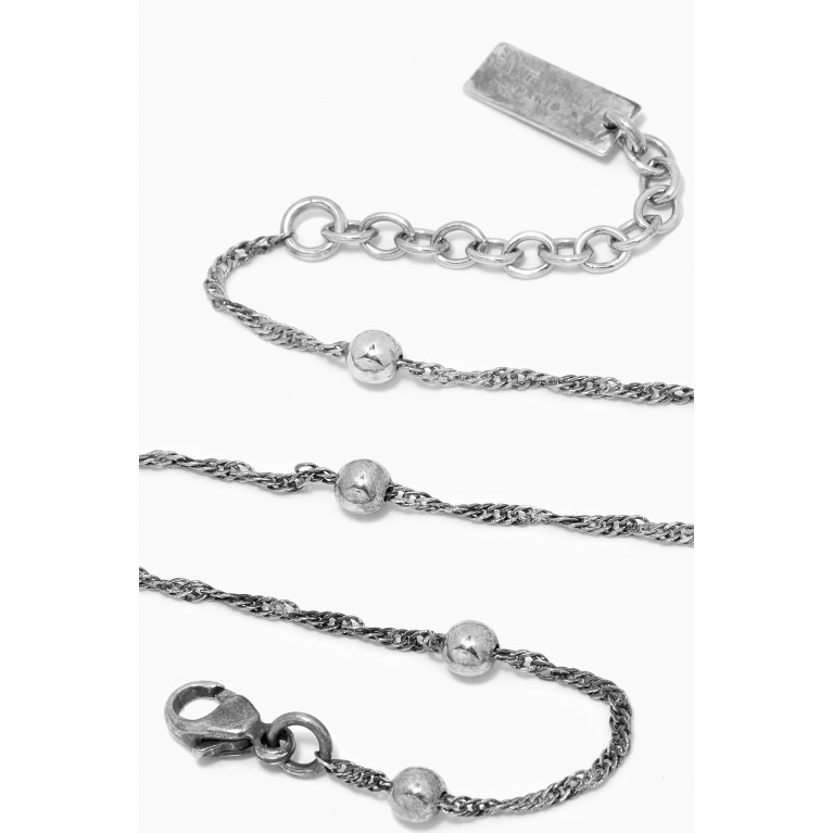 Saint Laurent - Ball & Intertwined Chain Bracelet in Metal