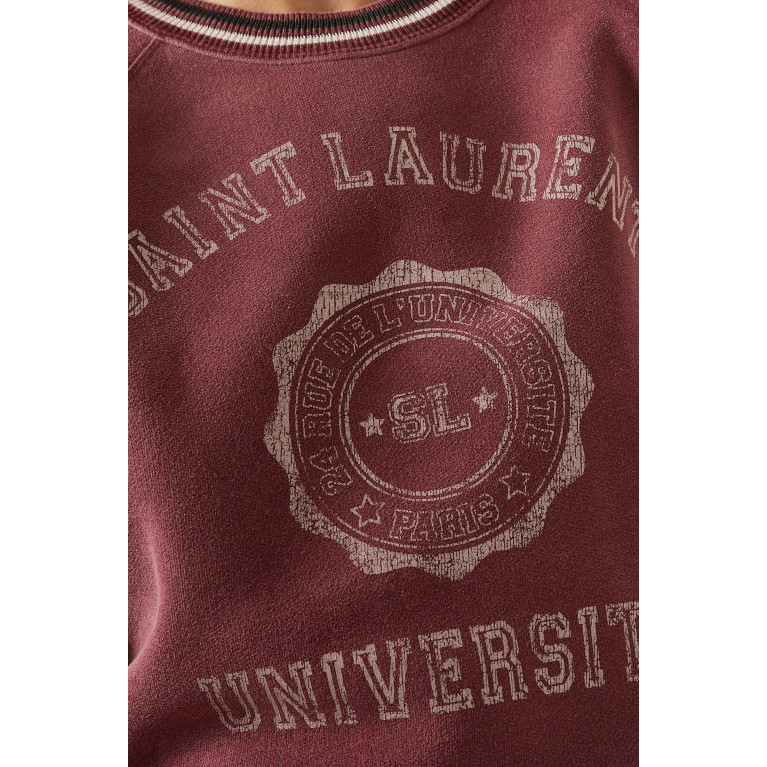 Saint Laurent - SAINT LAURENT Université Sweatshirt in Cotton-blend