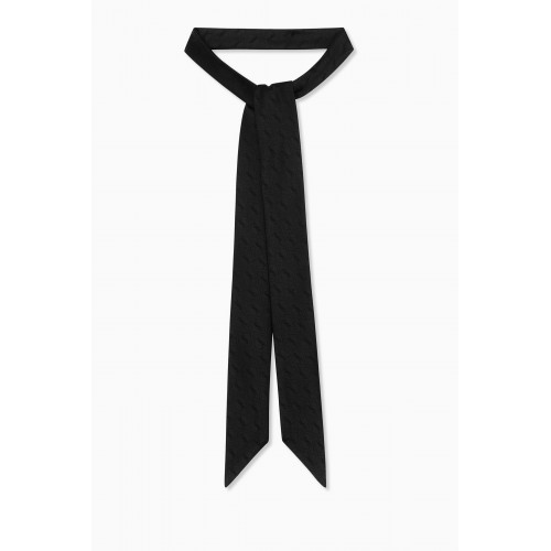 Saint Laurent - Monogram Lavallière Tie in Silk