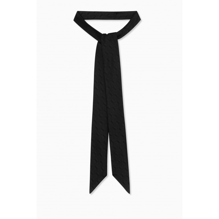 Saint Laurent - Monogram Lavallière Tie in Silk