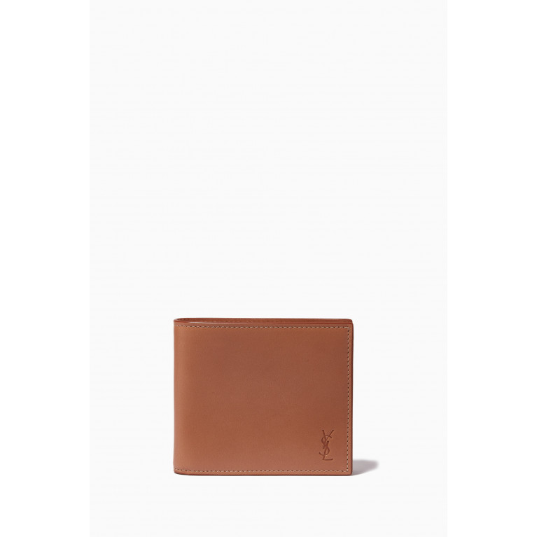 Saint Laurent - Cassandre Shadow East/West Wallet in Smooth Leather