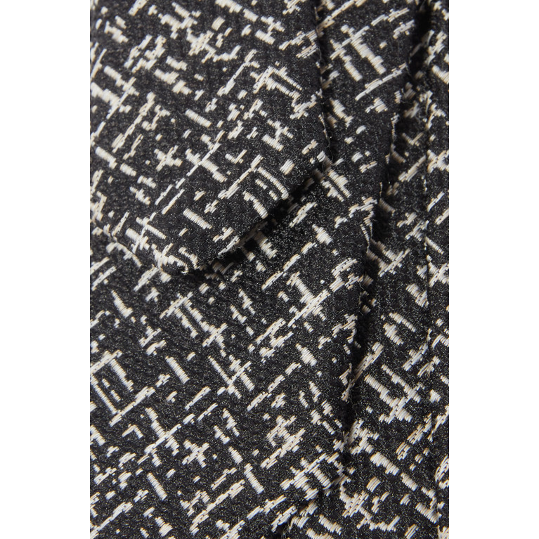 Saint Laurent - Tie in Silk & Wool Jacquard Tweed