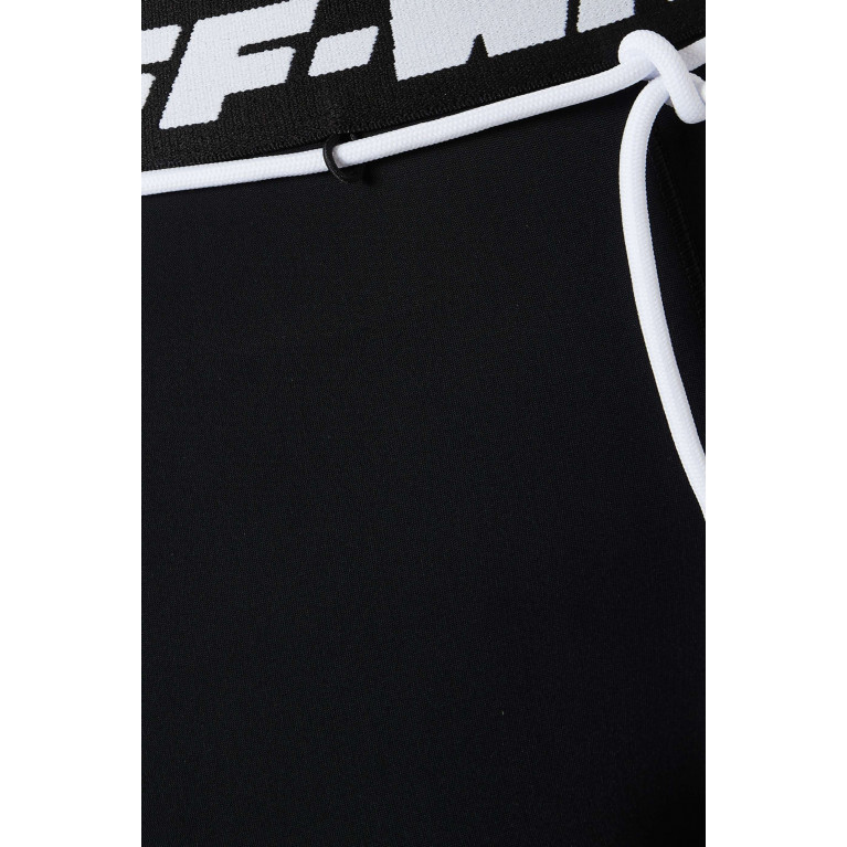 Off-White - Athl Logo Band Sports Leggings in Stretch Nylon