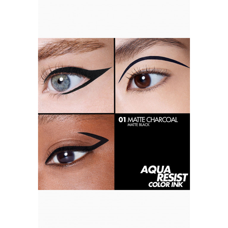 Make Up For Ever - 01 - Matte Charcoal Aqua Resist Color Ink, 2ml
