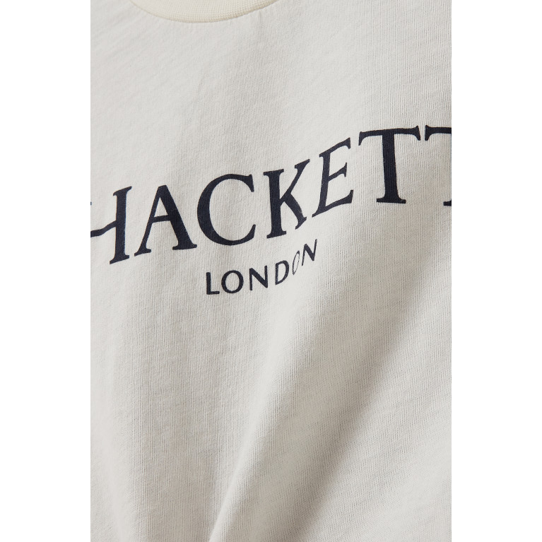 Hackett London - Logo T-shirt in Cotton Neutral