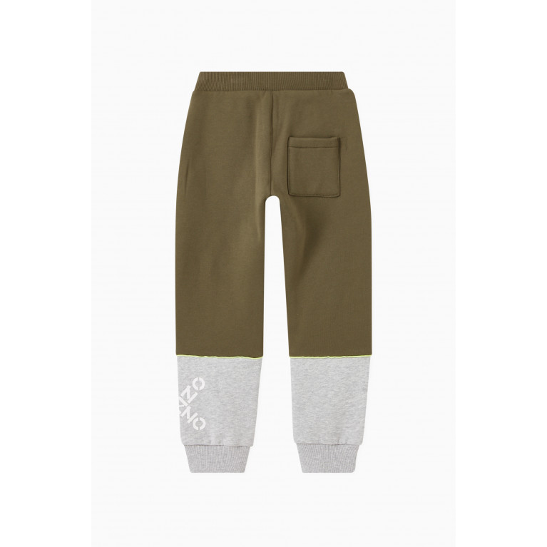 KENZO KIDS - Colourblock Sweatpants in Cotton Blend