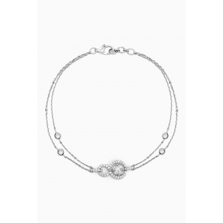 Damas - OneSixEight Infinity Diamond Bracelet in 18kt White Gold