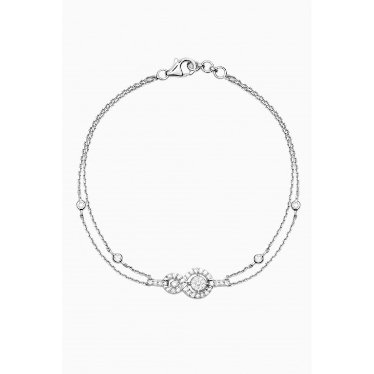 Damas - OneSixEight Diamond Double Bracelet in 18kt White Gold