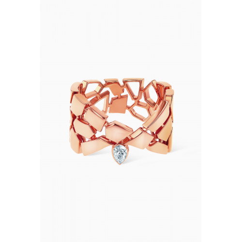 Damas - Glacial Frost Diamond Ring in 18kt Rose Gold