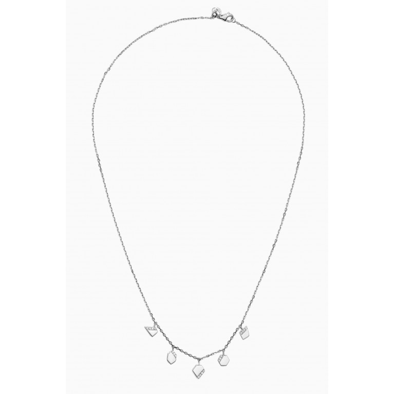 Damas - Glacial Frost Diamond Necklace in 18kt White Gold