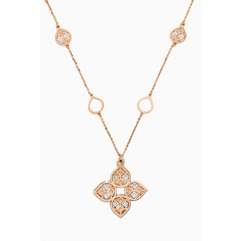 Damas - Al Qasr Zahra Necklace in 18kt Gold Rose Gold