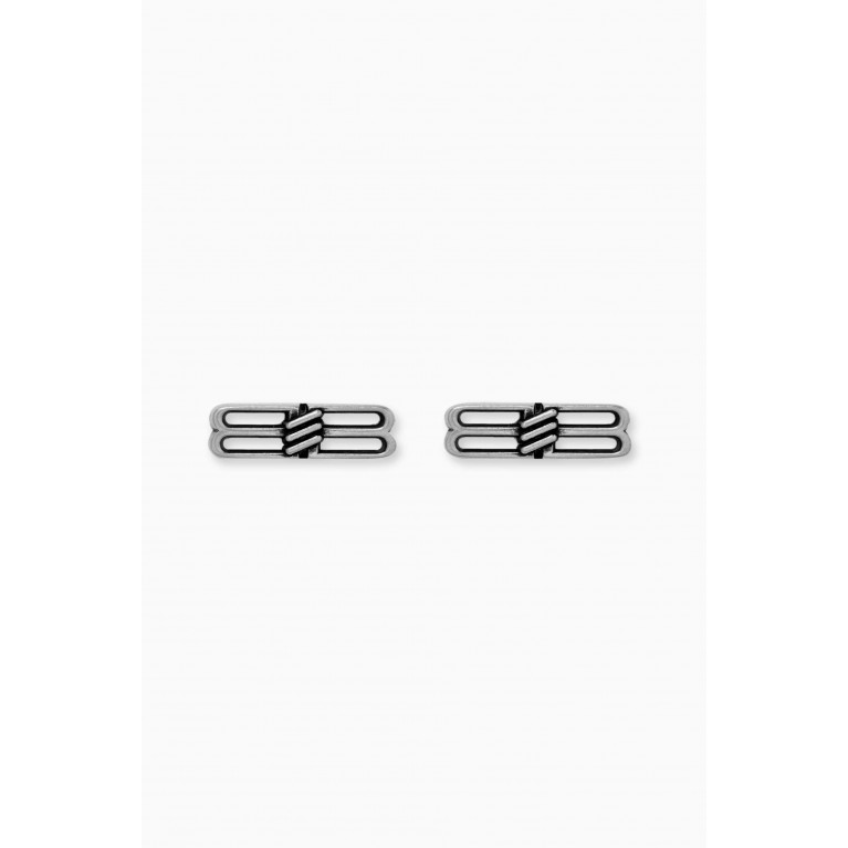 Balenciaga - BB Icon Stud Earrings in Brass
