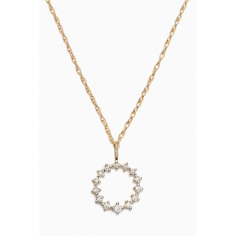 STONE AND STRAND - Diamond Blaze Necklace in 10kt Yellow Gold
