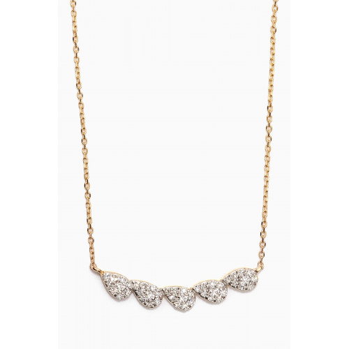 STONE AND STRAND - Diamond Dewdrop Necklace in 10kt Yellow Gold
