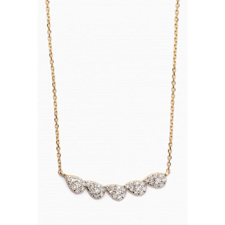 STONE AND STRAND - Diamond Dewdrop Necklace in 10kt Yellow Gold