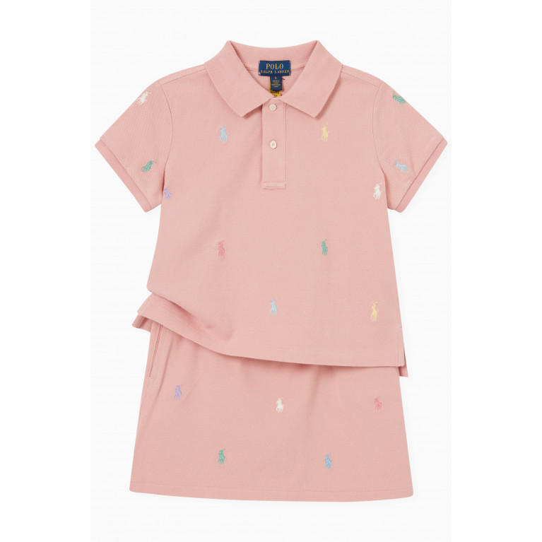 Polo Ralph Lauren - All-over Logo Skirt in Cotton