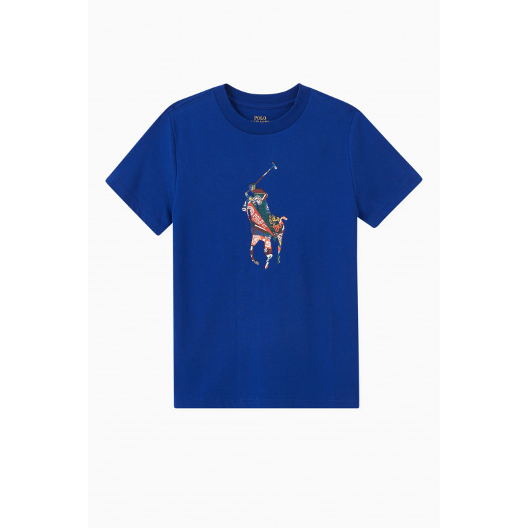 Polo Ralph Lauren - Polo Macro Logo T-shirt in Cotton