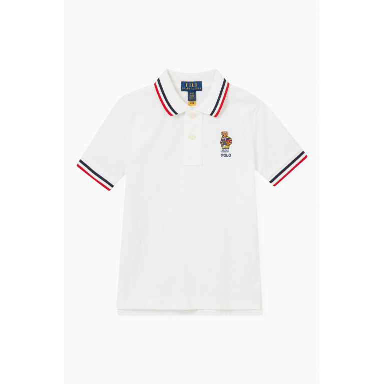Polo Ralph Lauren - Logo Bear Polo Shirt in Cotton