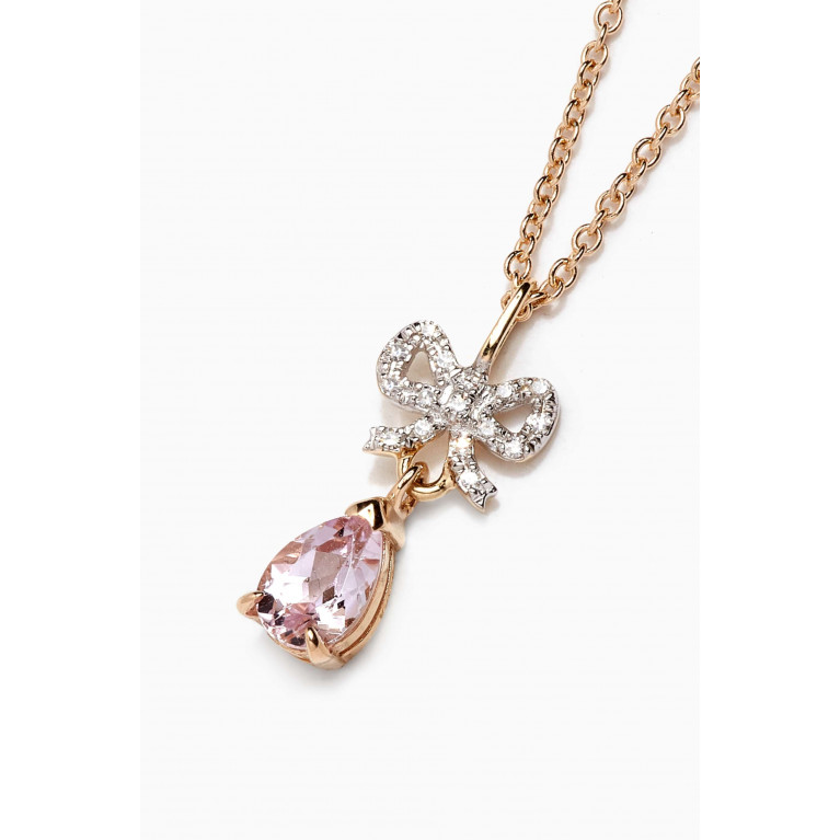 STONE AND STRAND - Pretty In Pink Necklace in 10kt Yellow Gold