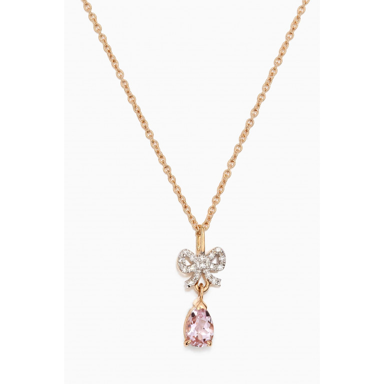 STONE AND STRAND - Pretty In Pink Necklace in 10kt Yellow Gold