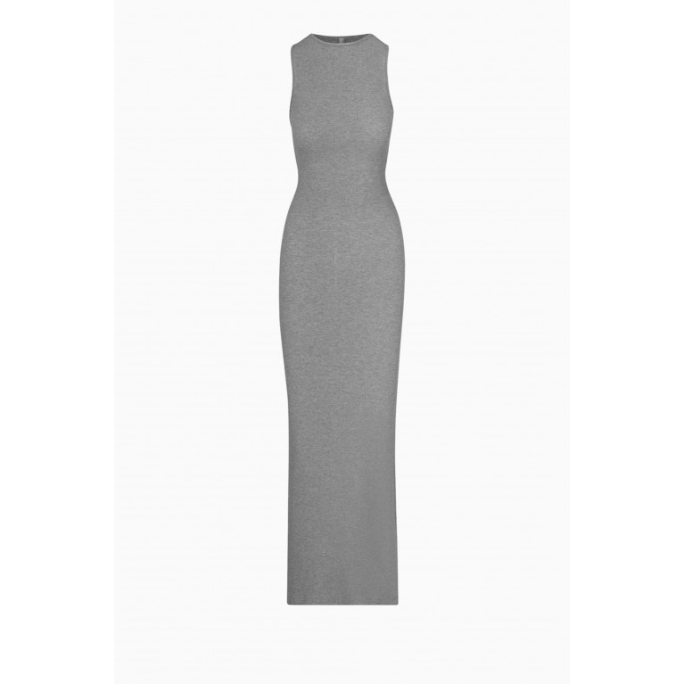 SKIMS - Soft Lounge Sleeveless Maxi Dress in Stretch-modal Grey