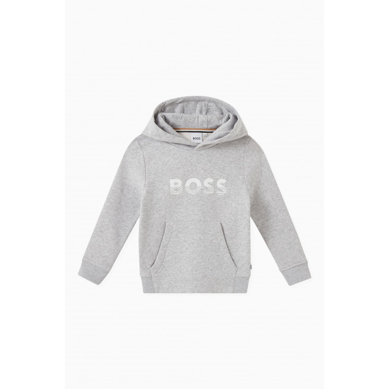 Boss - Logo Hoodie in Cotton