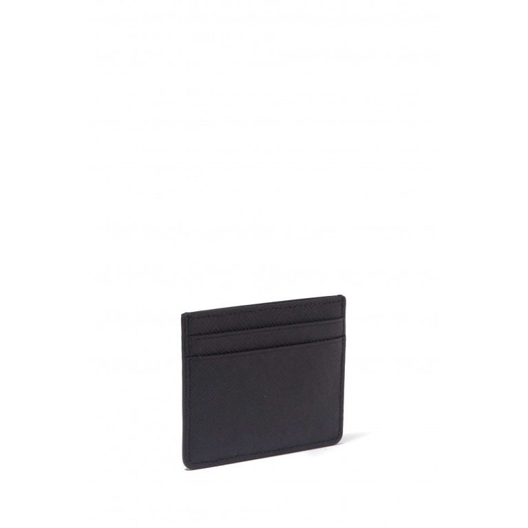 Sandro - Card Holder in Saffiano Leather Black
