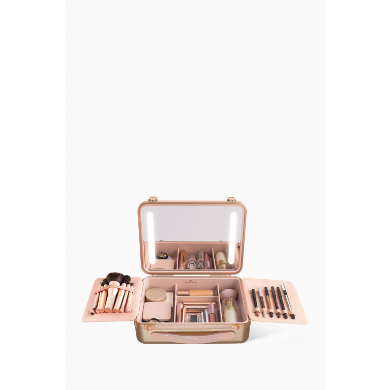 Beautifect - Gold Make-up Organiser with LED Lighting