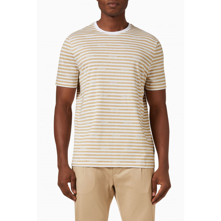 MICHAEL KORS - Striped T-shirt in Cotton